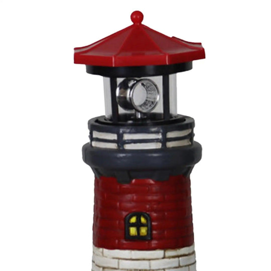 Figurine de phare avec lampe solaire