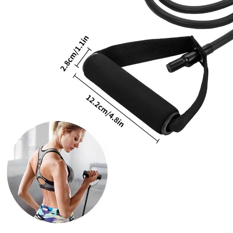 Weerstandsbanden met Handgrepen – Oefening Workout voor Mannen en Vrouwen – Krachttraining Equipment voor Thuis