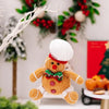 Peperkoekman zittend pop kerstboom hanger