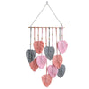 Leaf Macramé Wandkleed - Boho Kamerdecoratie, Geweven Aesthetisch Wandtapijt voor Huis, Kamer & Bruiloft Versiering in Groen