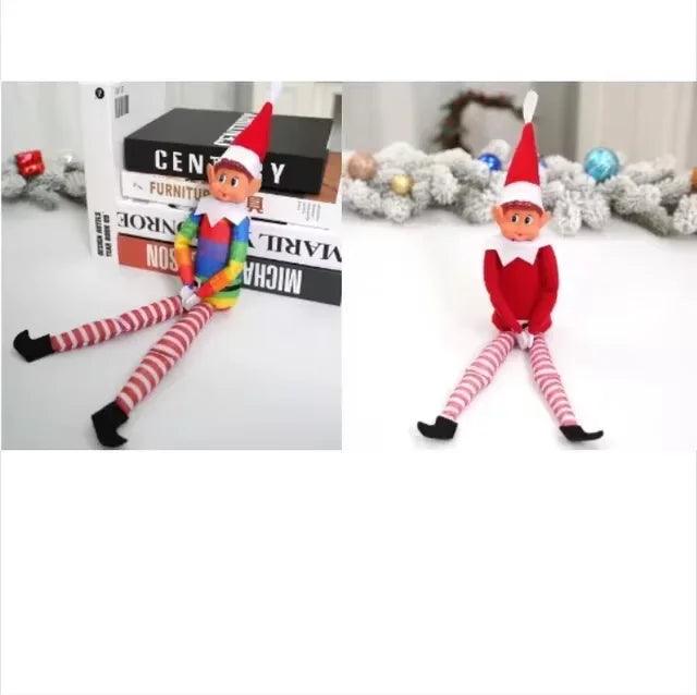 Kerst Elf Doll - Nieuwjaarsgeschenken Doll Set 2025 Kerst Pop Accessoires Desk Home Party Ornamenten