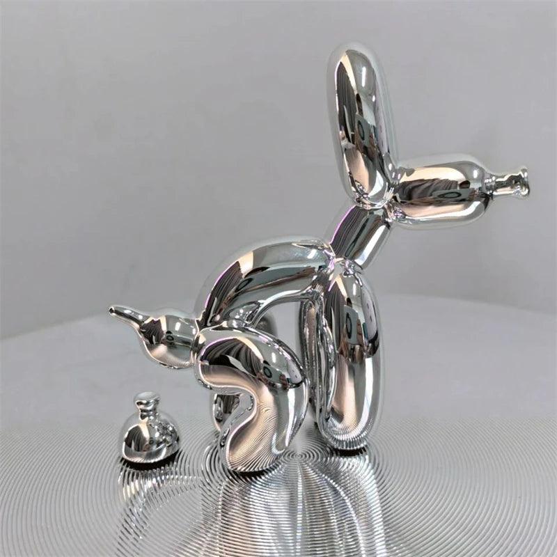 Statue de caca de chiot BalloonDog | Accessoire d'intérieur moderne