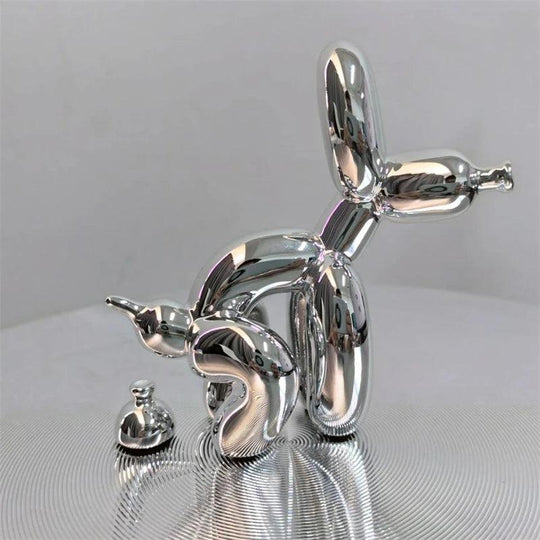 Statue de caca de chiot BalloonDog | Accessoire d'intérieur moderne