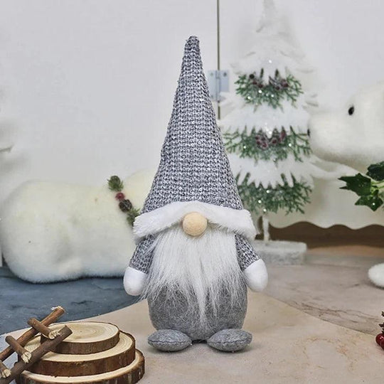 Gnomo di Natale bambola senza volto - Decorazione natalizia allegra per la casa 2024 ornamento di Natale
