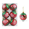 6-delige Kerstballenset – Feestelijke Versiering voor Kerstbomen