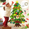 DIY Felt Christmas Tree - Christmas Decoration for Home 2022 Santa Xmas Kids Gifts