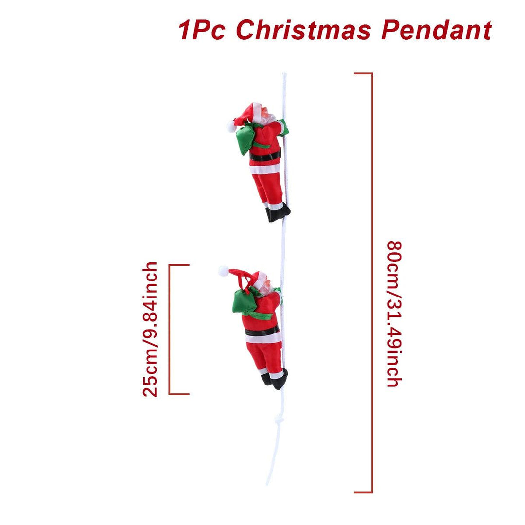 The Santa Claus Climbing Ladder Ornament - Cheerful Christmas Decoration for Home Tree Ornament