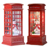 Kerst telefooncel lantaarn