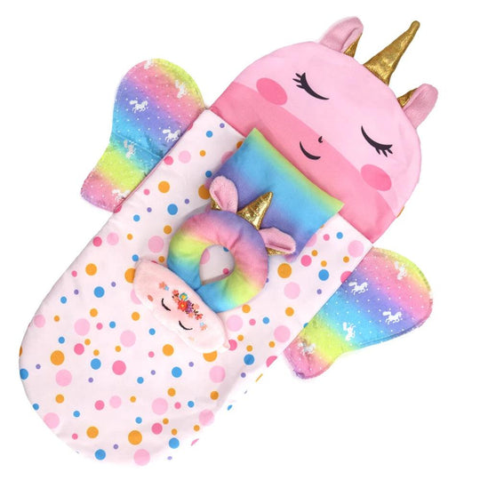 Sac de couchage Poppen avec oreiller licorne