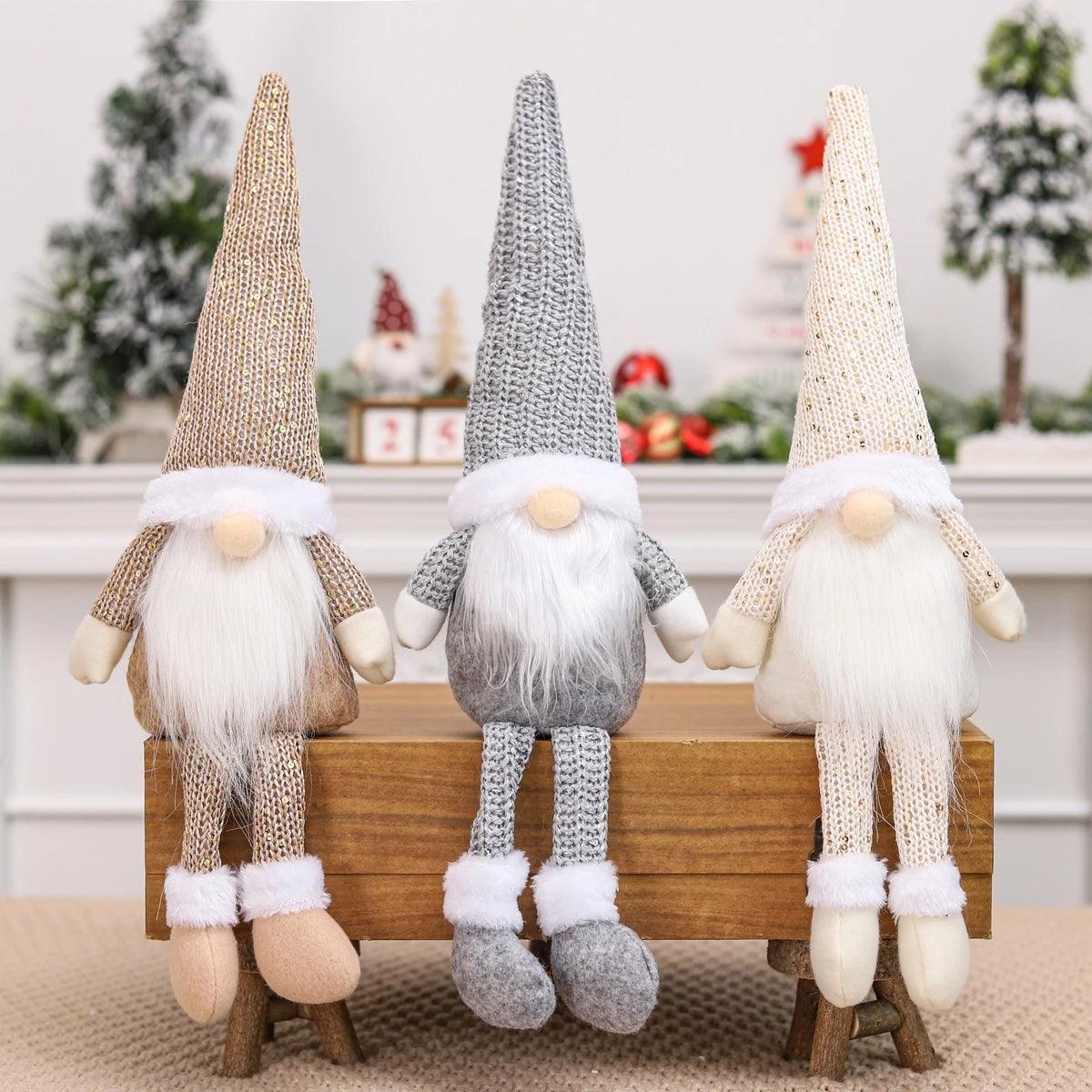 Gnome Christmas faceless doll - Cheerful Christmas decoration for home 2024 Christmas ornament