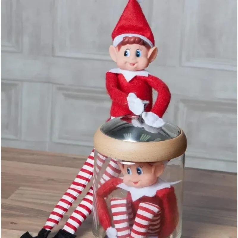 Kerst Elf Doll - Nieuwjaarsgeschenken Doll Set 2025 Kerst Pop Accessoires Desk Home Party Ornamenten
