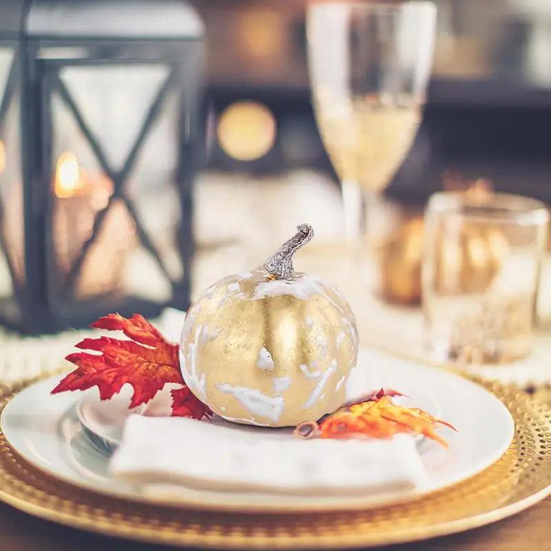 7PCS Zucca Finta Decorazione Autunnale