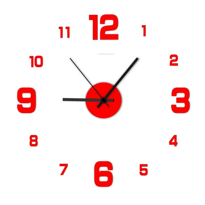 Orologio da parete moderno con specchio