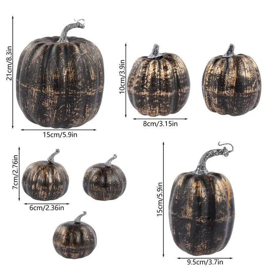 7PCS Zucca Finta Decorazione Autunnale