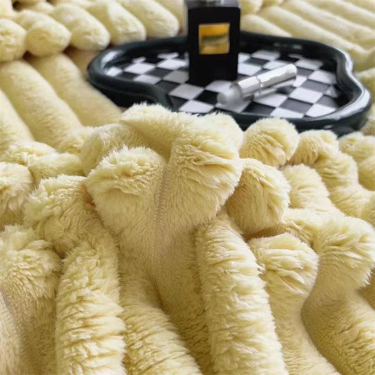 Coperta di peluche con coniglio