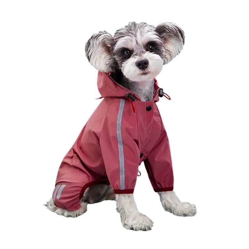 Reflective Waterproof Dog Raincoat – Protection against Weather and Wind