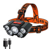 Rechargeable 5-LED Headlamp - Waterproof and Powerful Outdoor Light