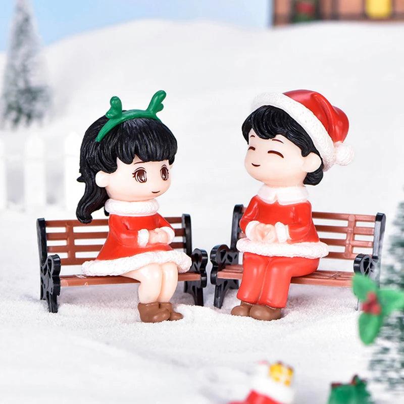 Cute Christmas couple doll