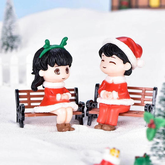 Cute Christmas couple doll