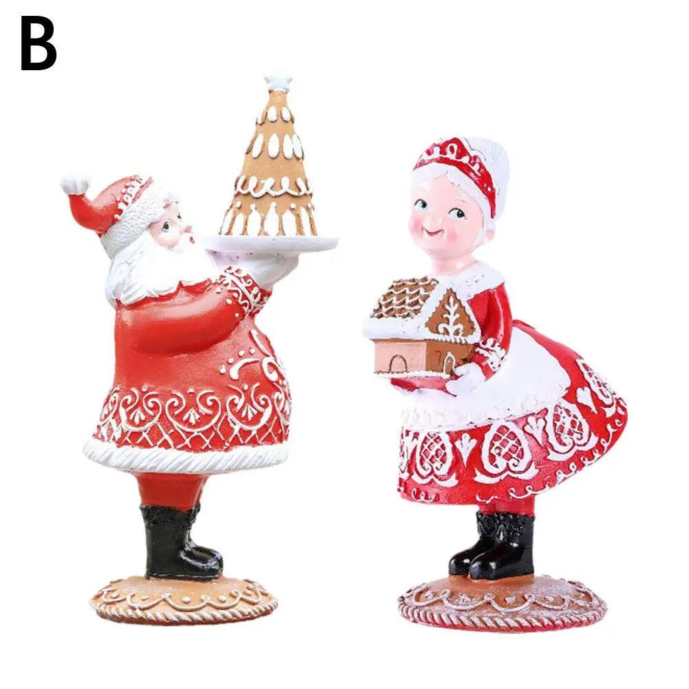 Sig. e Sig.ra Kerstman Statue di Natale