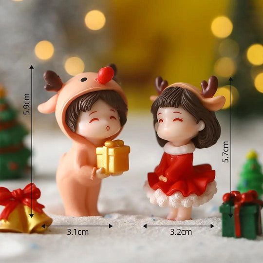 Cute Christmas couple doll