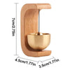 Wooden Wind Chime Doorbell - Wireless Doorbell, Decorative Wind Clock for Entrance & Home Decoration