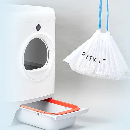 Petkit Sacchetti per Feci per Lettiera Automatica Autopulente per Gatti – 2 Rotoli con Manico