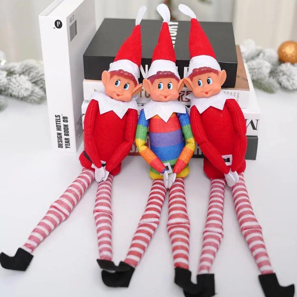 Kerst Elf Doll - Nieuwjaarsgeschenken Doll Set 2025 Kerst Pop Accessoires Desk Home Party Ornamenten