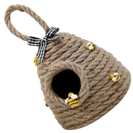 Creative Rope Woven Honeycomb Pendant Lamp - Bee Festival Balcony Bedroom Decoration, Beehive Coffee Straw Decor
