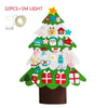 DIY Felt Christmas Tree - Christmas Decoration for Home 2022 Santa Xmas Kids Gifts