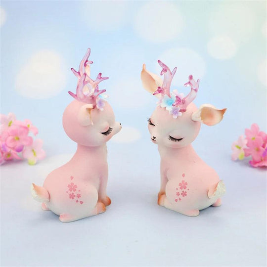 Pink Calf Resin Bobblehead