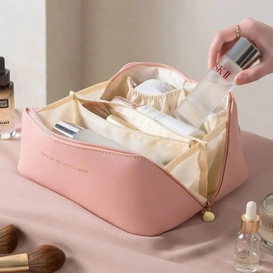 Organisateur de maquillage – Trousse de toilette pour dames – Sac de rangement cosmétique de luxe pour voyages