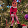 42cm Kerst Elf Pop – Ondeugende en Bendy Elf op de Plank
