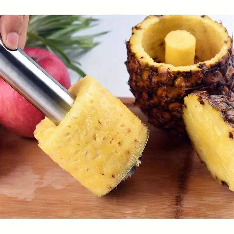 Stainless Steel Pineapple Corer & Slicer - Sharp Blade Fruit Peeler and Separator, Essential Kitchen Tool