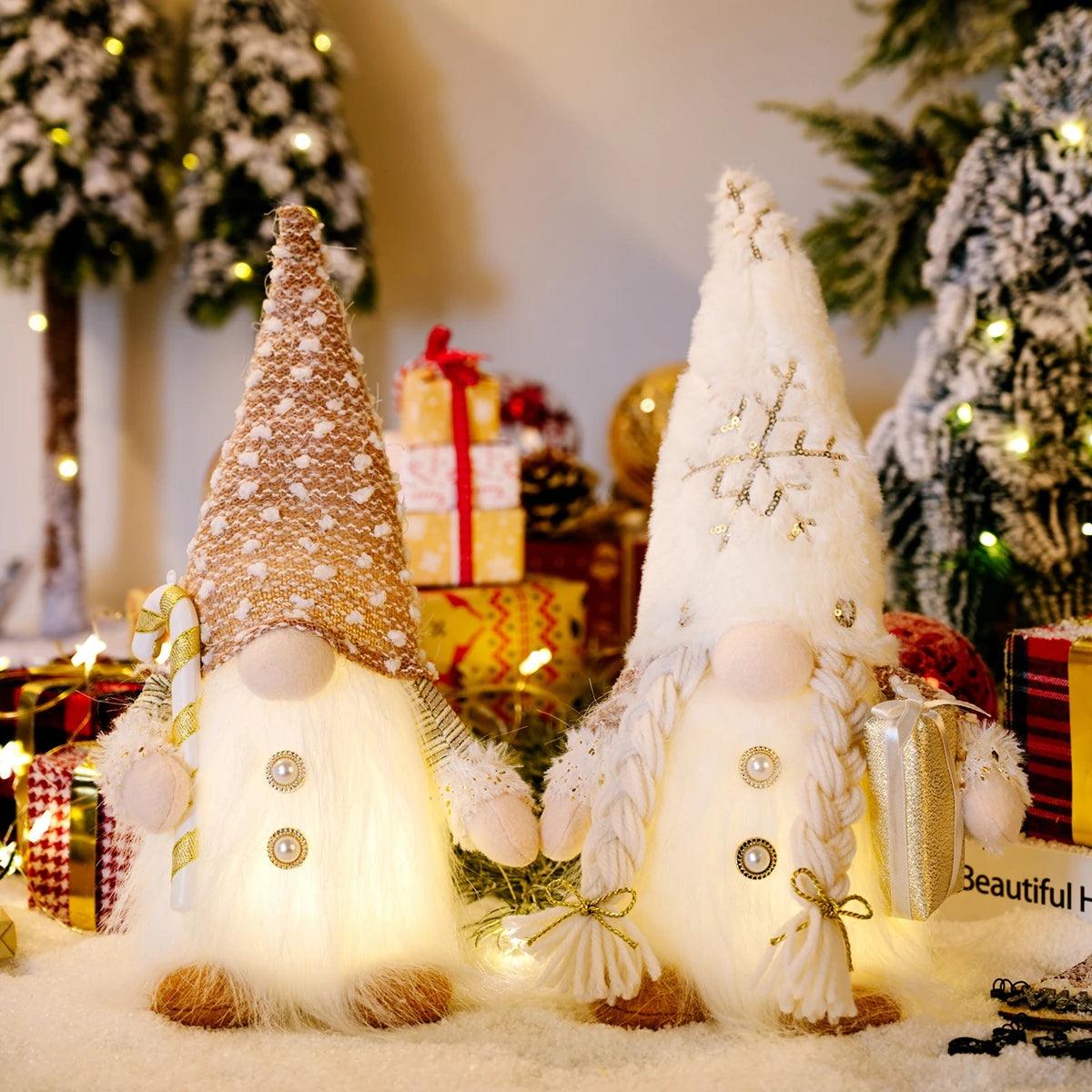 Gnome Christmas faceless doll - Cheerful Christmas decoration for home 2024 Christmas ornament