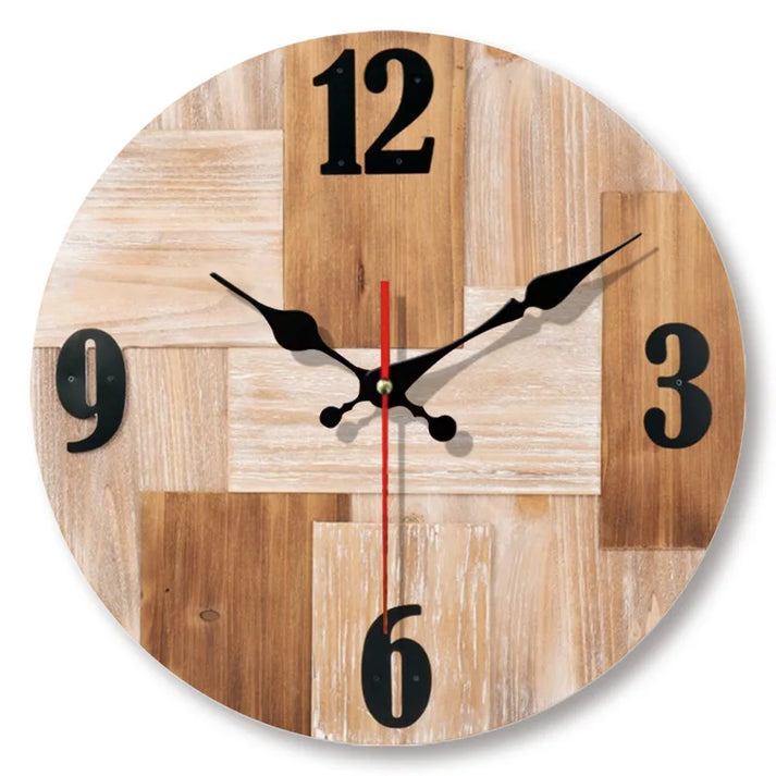 Orologio da parete in effetto legno