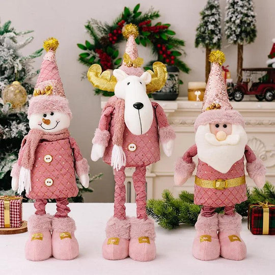 Pink Christmas Telescopic Dolls