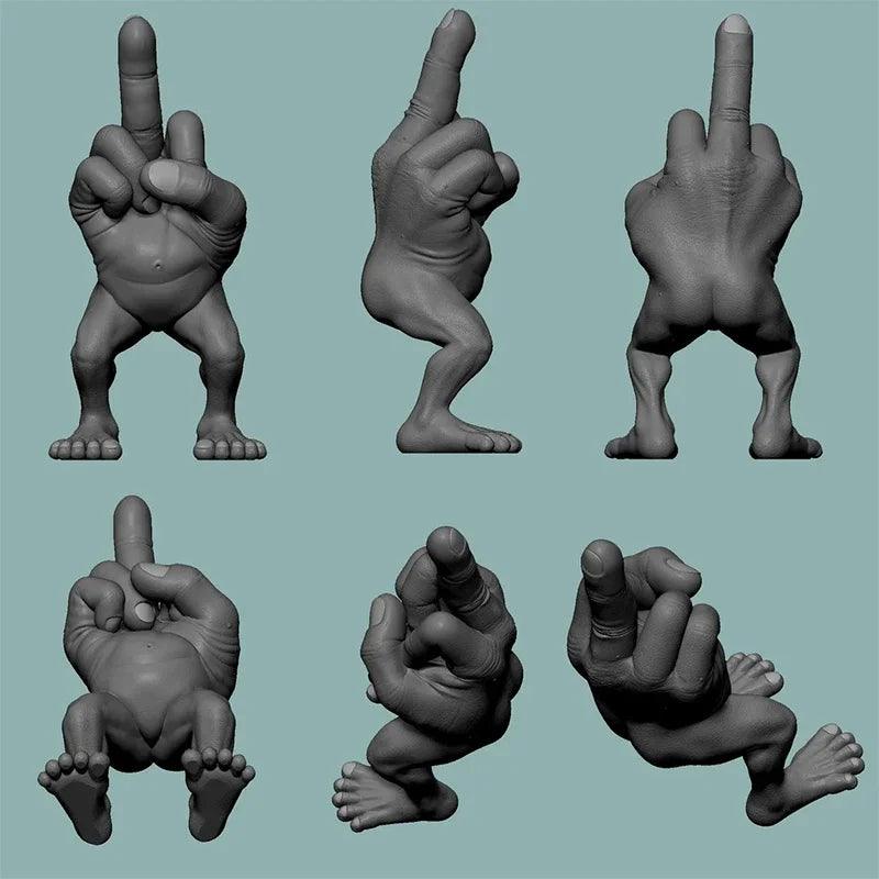 3D Printed Middle Finger Funny Gift - Desk Decoration Office Ornament
