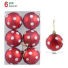 6-delige Kerstballenset – Feestelijke Versiering voor Kerstbomen