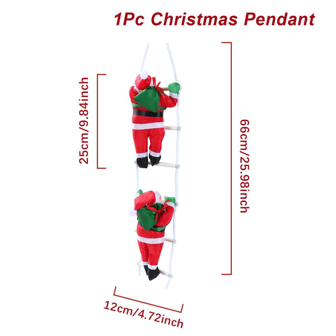 The Santa Claus Climbing Ladder Ornament - Cheerful Christmas Decoration for Home Tree Ornament