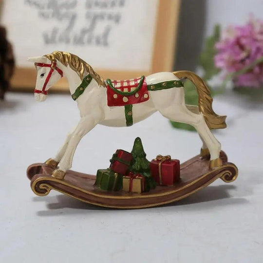 Statua di cavallo oscillante Hars ornamento natalizio scandinavo