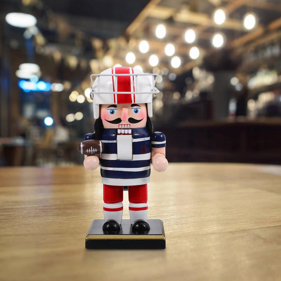 Wooden Rugby Nutcracker