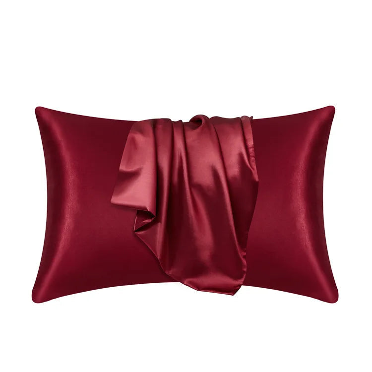 Taie d'oreiller en satin doux comme de la soie - Housse d'oreiller douce pour cheveux et peau, décoration cosy pour la literie à la maison