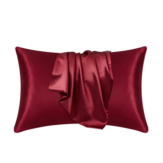 Taie d'oreiller en satin doux comme de la soie - Housse d'oreiller douce pour cheveux et peau, décoration cosy pour la literie à la maison