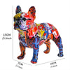 Colorful French Bulldog Wax Figurine - Pet Dog DIY Graffiti Craft & Desk Decoration