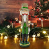 Wooden nutcracker fisherman ornament
