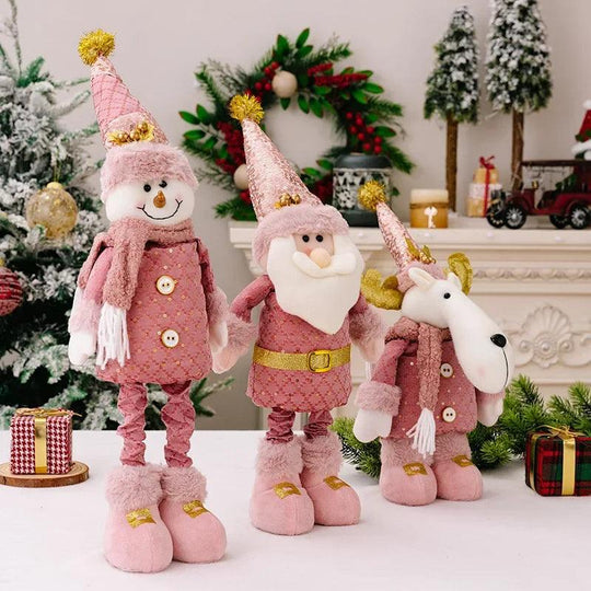 Pink Christmas Telescopic Dolls
