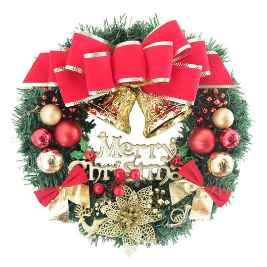 Christmas Wreaths - 30cm Large Hanging Door Wreath for Door Window | Artificial Christmas Decoration 2024
