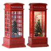 Kerst telefooncel lantaarn