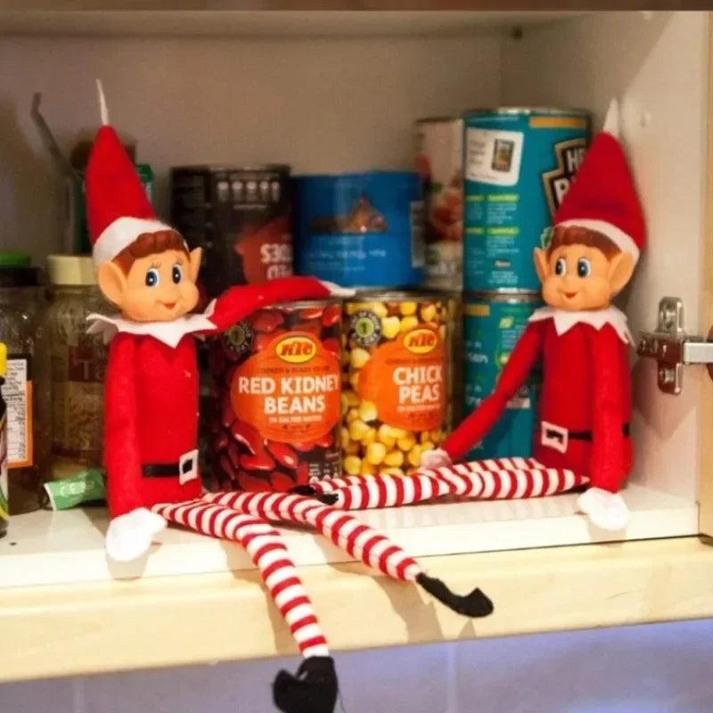 Kerst Elf Doll - Nieuwjaarsgeschenken Doll Set 2025 Kerst Pop Accessoires Desk Home Party Ornamenten
